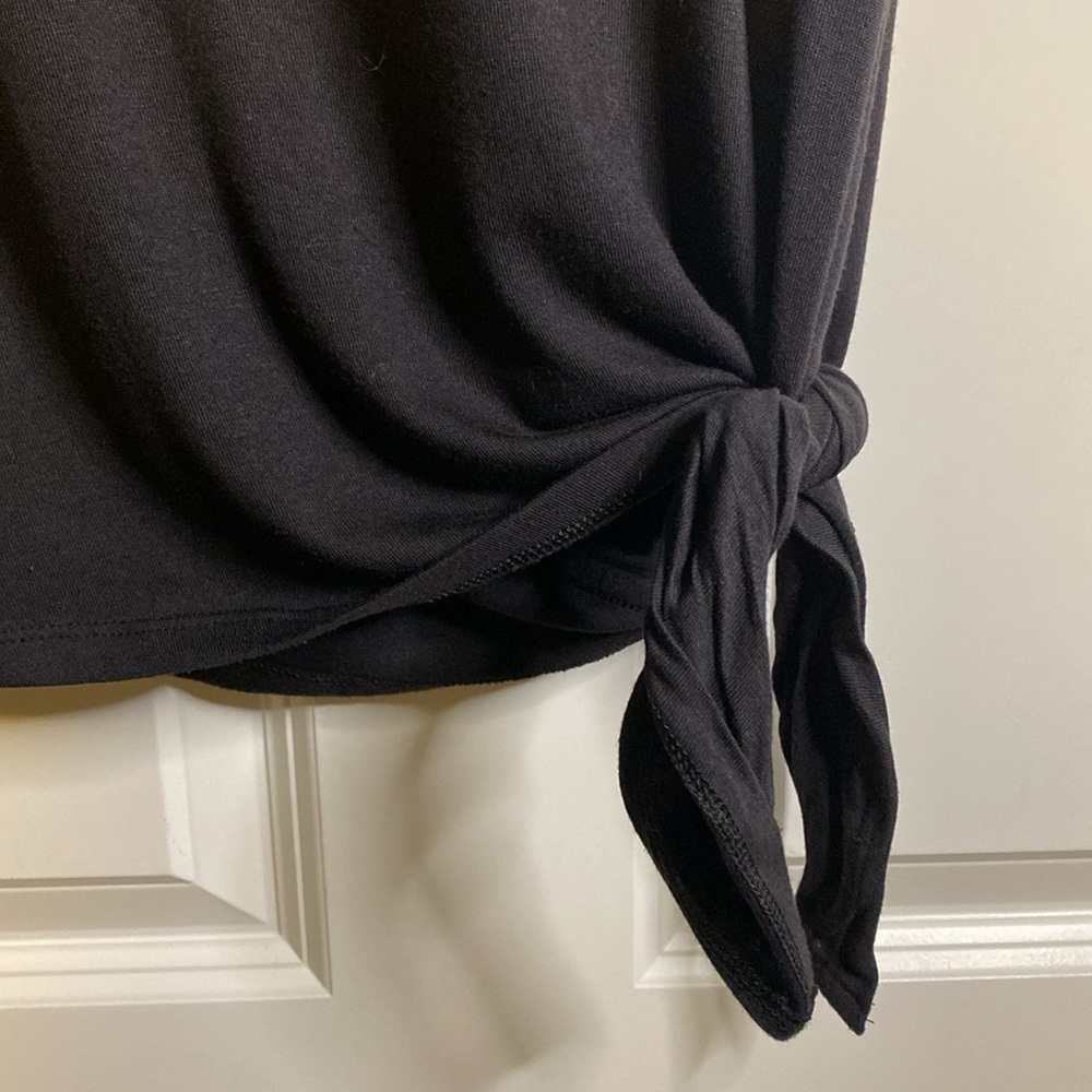 Athleta Black Cloudlight Asymmetrical Side Tie Ta… - image 5